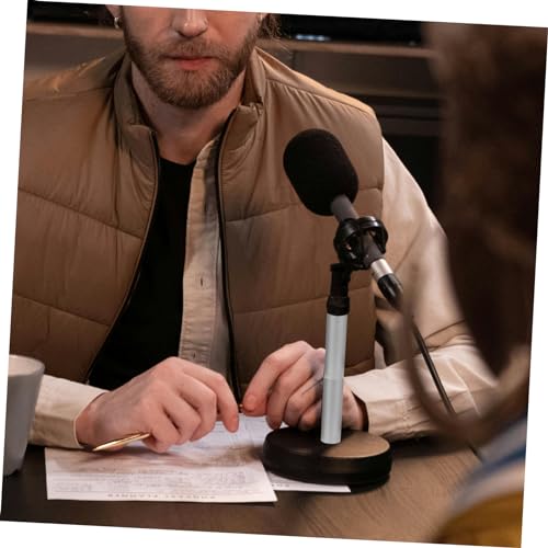 Levemolo 5/8in to 3/8in Microphone Stand Extension Tube Kit Adapter for Desk Arm Stands Live Streaming Recording Accessories