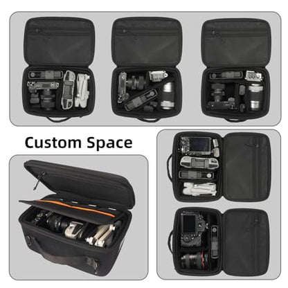 Besnfoto Hard Shell Camera Case Small, Shockproof Waterproof Camera Carrying Bag, Protective Photography Bag for DSLR/SLR/Mirrorless Cameras, Lenses with Shoulder Strap, Camera Sleeve