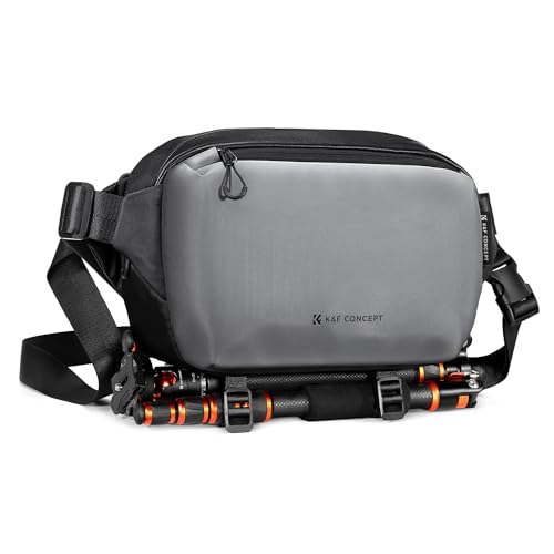 K&F CONCEPT Camera Sling Bag Crossbody Bag Waterproof Camera Shoulder Backpack DSLR/SLR/Mirrorless Camera Case - color: 01 Available Black Medium