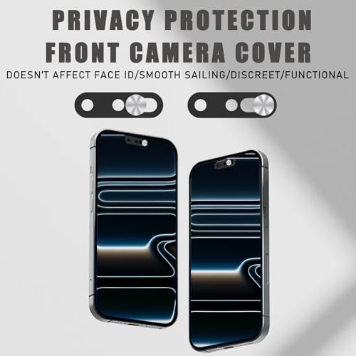 Front Camera Cover Compatible for iPhone 17 Pro Max/ 17 Pro/17 Air/17,Webcam Cover Protect Privacy and Security,Not Affect Face ID,Strong Adhesive-Silver-Updated Version - color: Silver
