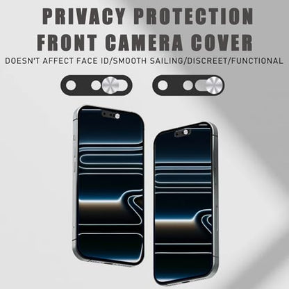 Front Camera Cover Compatible for iPhone 17 Pro Max/ 17 Pro/17 Air/17,Webcam Cover Protect Privacy and Security,Not Affect Face ID,Strong Adhesive-Silver-Updated Version - color: Silver