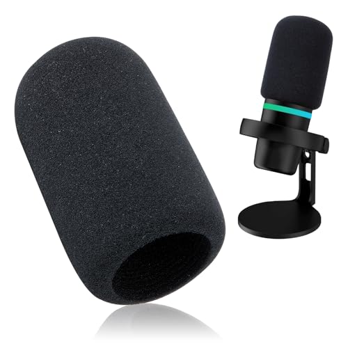 YOUSHARES Foam Windscreen Compatible with HyperX Duo Cast Microphone - Pop Filter Foam Cover for HyperX DuoCast Condenser Gaming Microphone to Blocks Out Plosives - size: Foam Cover for HyperX DuoCast