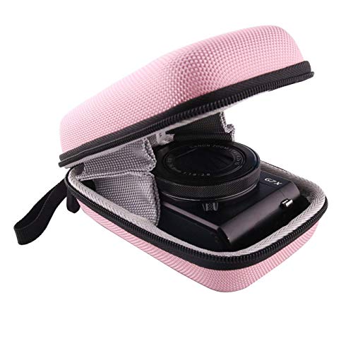 Hard Carrying Case Compatible with Canon PowerShot SX720 SX620 SX730 SX740 G7X/ G7X Mark III /G7X Mark II Digital Camera (Pink) - color: Pink