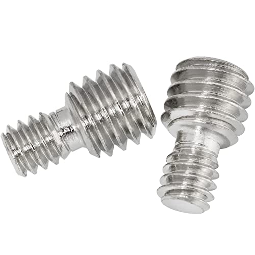 3PCS 3/8 inch Male to 1/4 inch Male Threaded Tripod Screw Adapter, 1/4 inch Male to 3/8 inch Male Double Sides Standard Mounting Thread Converter for Camera Mount
