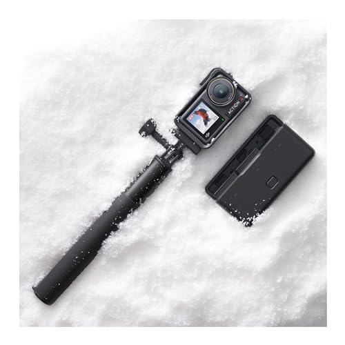 DJI Osmo Action 4 Adventure Combo, 4K/120fps Action Camera | Waterproof, 1/1.3-Inch Sensor, 10-bit & D-Log M, 155° Ultra-Wide FOV, Over 7.5 h With 3 Extra Batteries for Vlogging - style: Adventure Combo