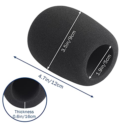 Microphone Covers Foam 1-Pack, High Density Foam Mic Windshield Pop for Mic Condenser Microphone - size: Large