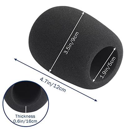 Microphone Covers Foam 1-Pack, High Density Foam Mic Windshield Pop for Mic Condenser Microphone - size: Large
