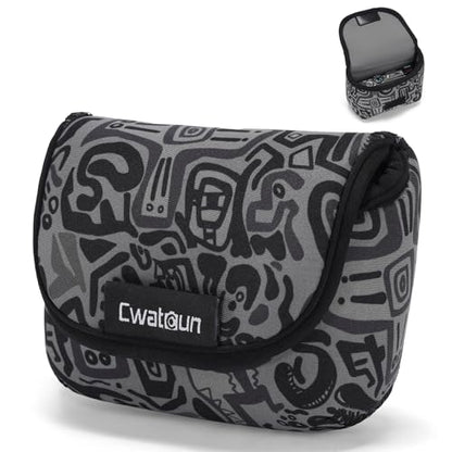 Cwatcun Neoprene Compact Camera Pouch - The Small Case & Travel Sleeve Bag for Digital Camera Ricoh/Canon/Sony & More - color: Camouflage