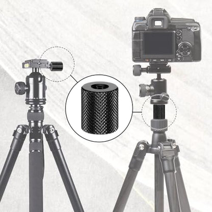 6 Pack 1/4" to 1/4" Threaded Tripod Screw Adapter, Double Sided Standard Mounting Thread Converter Monopod ShoulderRig Tripod Screw Adapter, Female Adapters Set for Camera Cage Mount Light Stand