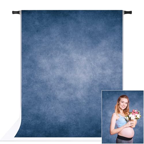 8x10FT Abstract Blue Photography Backdrop Professional Studio Background for Portrait Product Video Photo Props Photoshoot - color: Blue
