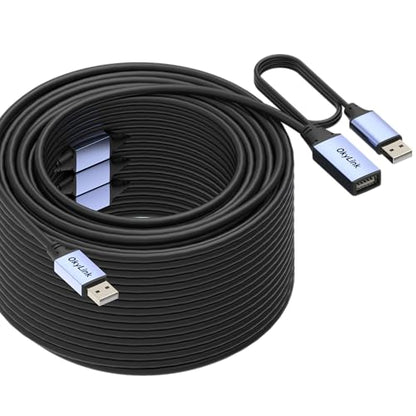 OkyLink Active USB 2.0 Extension Cable A to A, Male to Female 130ft(40M) | 480Mbps Signal booster cord, compatible with printer, mouse, keyboard, scanner, camera - size: 130ft (40m)