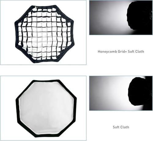 Bowens Mount Softbox 32''/80CM Handheld Quick Set-up, S-Type Bracket Compatible with Godox Canon Sony Fuji YongNuo Flash AD200PRO V1 TT600 V860III 430EXIII SB500 YN320EX YN560 - size: CF 32''