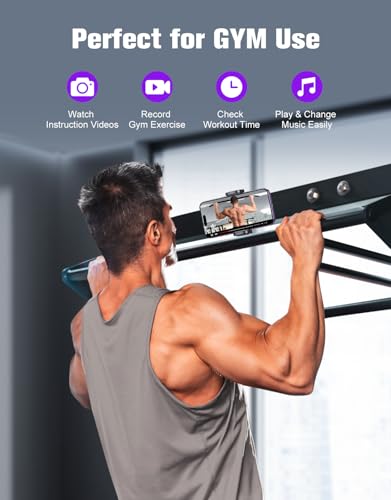 2026 Multi-functional Magnetic Phone Holder for Gym Golf Cart, 360° Rotatable Gym Phone Holder Camera Bracket Workout Record, or Any Metal Surface, Gym Magnet Phone Mount Fits for 4.7-7" Phones