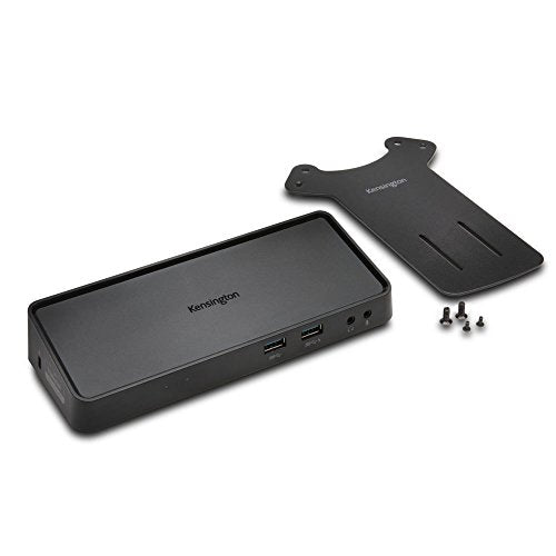 Kensington USB 3.0 Dual Display Docking Station, Dual 2K at 60Hz, 85W PD, Compatible with MacBook M1/M2/M3/M4, Windows, and Surface Laptops (K33997WW) Black