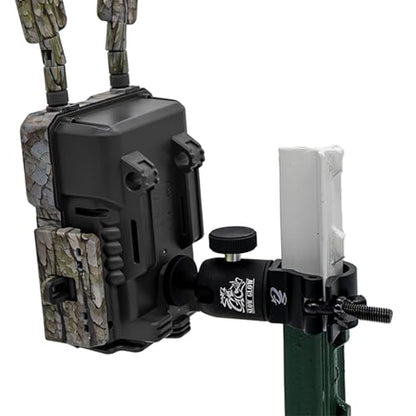 Slow Glow Maverick T-Post Camera Mount for Trail Cameras and Solar Panels 360° Adjustable Ball Head for the Perfect Angle