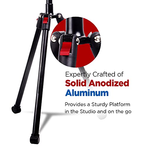 Vidpro ST-90 VentureMaxx Professional 90-Inch Adjustable Stand - Lightweight Tripod Compatible with Cameras Camcorders Smartphones Ring Lights Microphones & More Includes Ball Head & Clamp