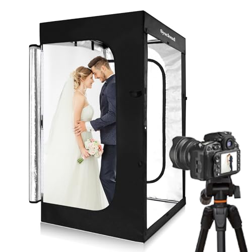 Photo Studio Light Box, 47"x39"x78" Professional Dimmable Shooting Tent Kit with 640 LEDs Lights & 3 Kinds Double-Sided Color Backgrounds for Large Product Photography - size: 47x39x78inch