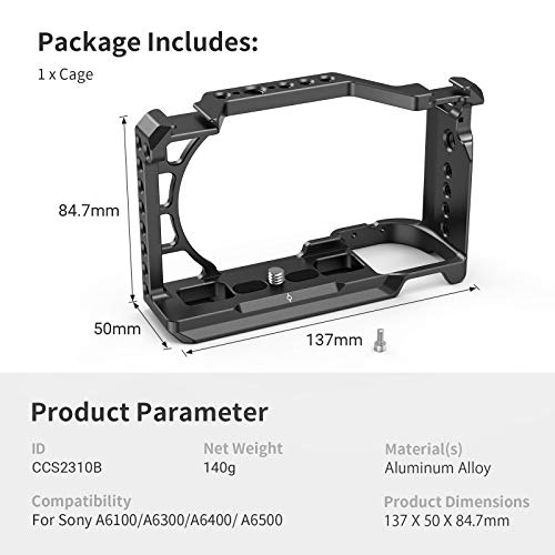 SMALLRIG Camera A6400 A6100 Cage for Sony A6400 A6100 Camera - CCS2310 | Multiple mounting interfaces for accessories