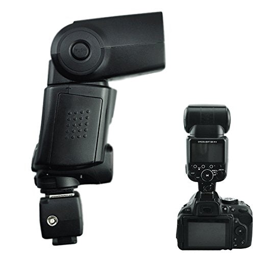 JJC Optical Flash Slave Trigger, Hot Shoe Sync Adapter with PC Socket,Optical Sensor & 1/4"-20 Threaded Socket Cold Shoe for All Flashes Speedlight with Standard ISO 518 Hot Shoe-1 Pack