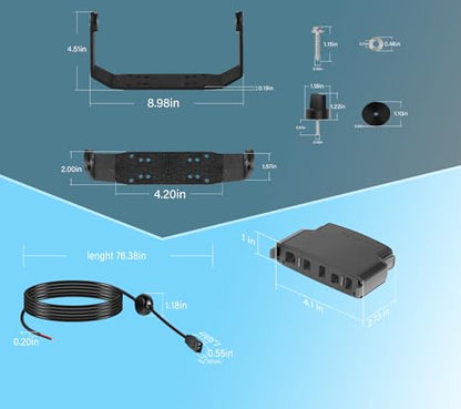 740146-1 Gimbal Bracket Mounting Bracket with Knobs Mounting Screws Fit for Helix-7 Series Fish Findes All Models (HCCT+PC11+740149-1) - style: HCCT+PC11+740149-1