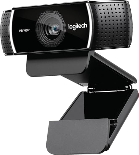 logitech C922 Pro Stream Webcam 1080P Camera for HD Video Streaming & Recording 960-001087(Renewed)