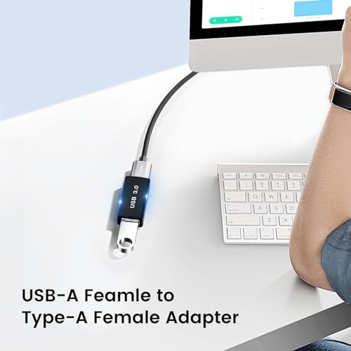 USB Female to Female Adapter (3 Pack), USB 3.0 to Type A 3.0 Coupler for Connecting Two USBA Male Ends Devices Converter Extension Connector, USB3.0 Extender Adapters - style: 3.0USBf-3.0USBf