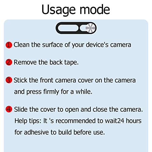 Front Camera Cover , Camera Cover Compatible with iPhone 14Pro/14Pro Max/iPhone15/15Puls/15Pro/15ProMax/iPhone16/16Pro/16Plus/16Pro Max,Webcam Cover Protector Protect Privacy and Security(2PCS,Silver) - color: Silver