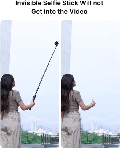 57in Extendable Selfie Tripod for Action Cameras - ULANZI Go Quick II Long Action Camera Stick Tripod Quick Release Adapter Vlog Handle Grip for GoPro Hero Series