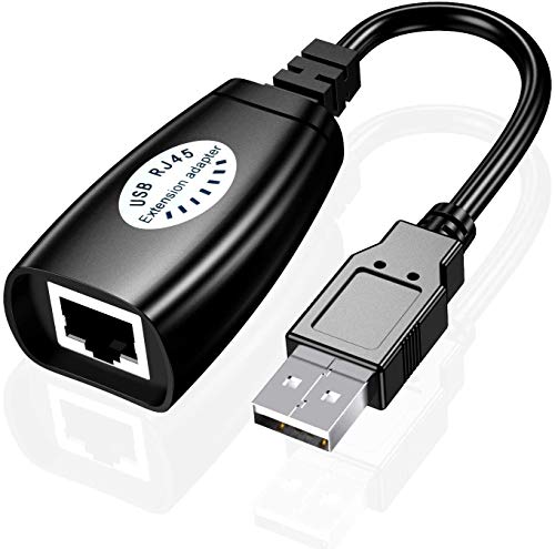 USB Over Cat6，SNLLMZI USB RJ45 Extender Over Cat5/Cat5e/Cat6/Cat7/Cat8 Cable Extension Cable Connector Adapter - 2 Pairs