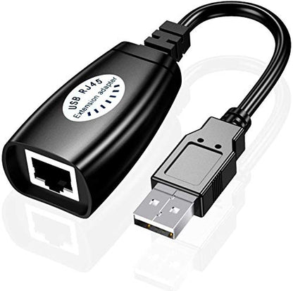 USB Over Cat6，SNLLMZI USB RJ45 Extender Over Cat5/Cat5e/Cat6/Cat7/Cat8 Cable Extension Cable Connector Adapter - 2 Pairs