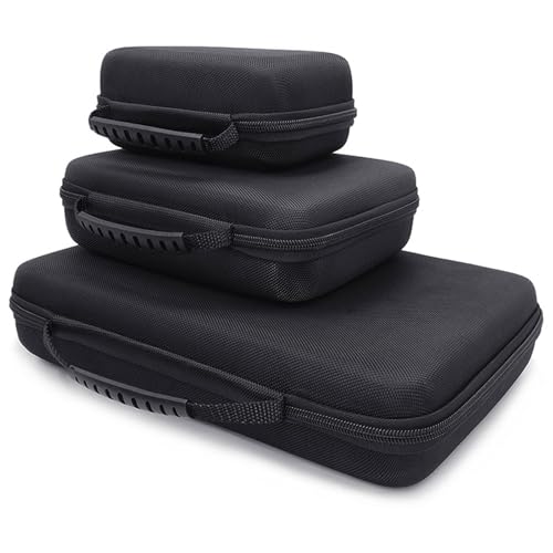 EVA Digital Storage Bag Shockproof Electronics Organizer with Adjustable Dividers for Camera Drone Hard Drive Small Largev - size: M