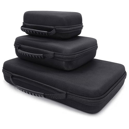 EVA Digital Storage Bag Shockproof Electronics Organizer with Adjustable Dividers for Camera Drone Hard Drive Small Largev - size: M