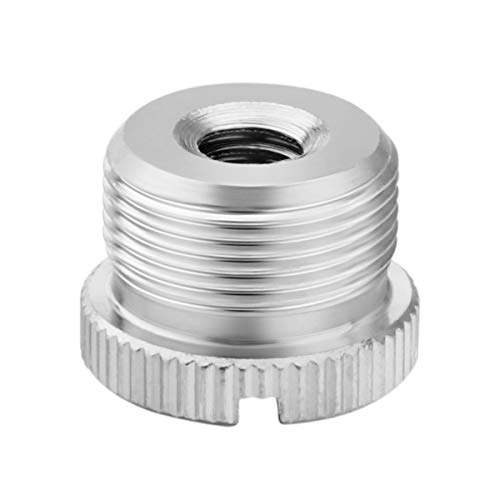 1/4 to 5/8 Adapter, 1/4"-20 Female to 5/8"-27 Male Screw Thread Adapter for Camera Monitor Microphone Stand - 2 Pack - color: 58Male / 14Female