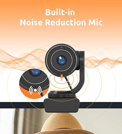 TOUCAN 1080P Webcam with Microphone,FHD Streaming Camera with 1080P/60fps,Privacy Protection Plug Play Ultra Compact Web Cam w/ 89°View for Computer/Meeting/Online Classes/Zoom/YouTube - style: W100+Webcam
