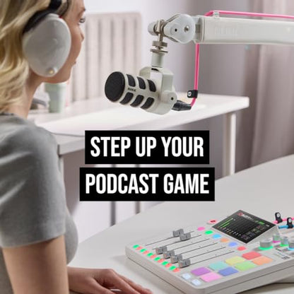 RØDE RØDECaster Pro II All-in-One Production Solution for Podcasting, Streaming, Music Production and Content Creation (White) - color: White, style: RCP II