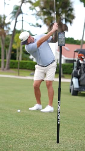 @iRangeSports Stick EXT w/MagSafe Compatible Puck - Golf Monopod, Strong Magnetic, Lightweight, Portable Phone & Tablet Stand - Film Steady Video for Golf, Vlogs, Sports, Home, Digital Creators