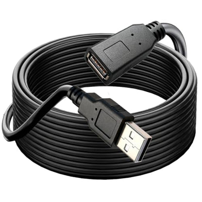 25FT USB 2.0 Cable,Long USB2.0 A Male to Female,USB A Cable Extension Cord,USB 2.0 A Data Transfer Extender USB Cable， USB2.0 A Connector for USB Flash Drive/Hard Drive - size: 25FT