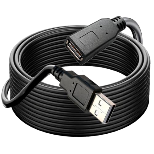 30FT USB 2.0 Cable,Long USB2.0 A Male to Female,USB A Cable Extension Cord,USB 2.0 A Data Transfer Extender USB Cable， USB2.0 A Connector for USB Flash Drive/Hard Drive - size: 30FT