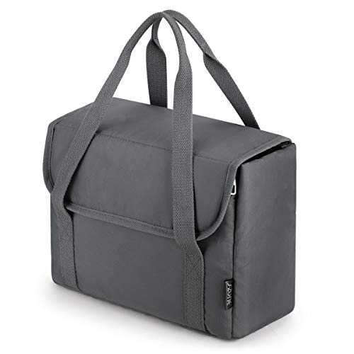 S-ZONE Waterproof Shockproof Foldable Camera Insert Bag Lens Cases Canon Nikon | Raindrop Proof, Fits in a Backpack, Suitable for DSLR/SLR Camera - color: Grey with Handle, size: Medium