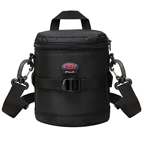 Camera Lens Case DSLR Camera Lens Bag Fits for Canon Nikon Pentax Sony Olympus Panasonic and Other Camera Lens - size: BL-0004L