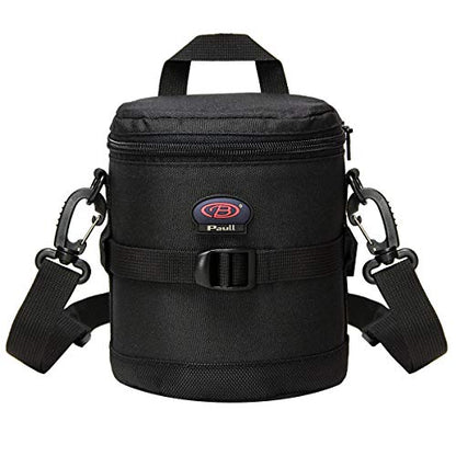 Camera Lens Case DSLR Camera Lens Bag Fits for Canon Nikon Pentax Sony Olympus Panasonic and Other Camera Lens - size: BL-0004L