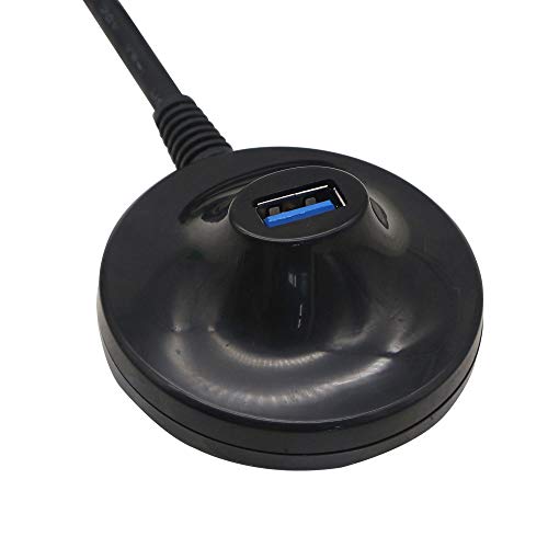 4.7 Feet USB 3.0 Extension Cable with Pedestal Male to Female Data Transfer Cord 5Gbps，for USB Flash Drive, Keyboard, Mouse