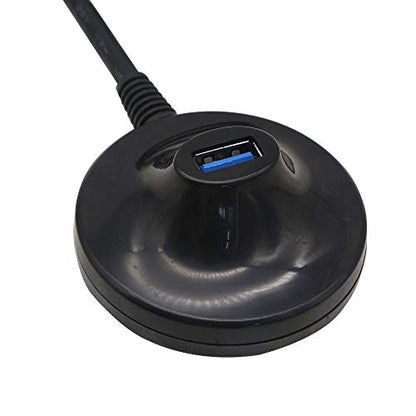 4.7 Feet USB 3.0 Extension Cable with Pedestal Male to Female Data Transfer Cord 5Gbps，for USB Flash Drive, Keyboard, Mouse