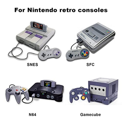 N64 to HDMI Converter Adapter Support 16:9/4:3 Conversion, HDMI Link Cable for N64 /SNES/NGC/SFC（Plug and Play）