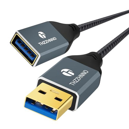 USB 3.0 Extension 6.6FT 2 Pack, USB Male to Female USB 3.0 Extender Cable for Webcam, Camera, Phone, USB hub, Mouse, Keyboard, Printer, Hard Drive, Headset - color: USB Male to Female, size: 2.0M, style: 2 Pack