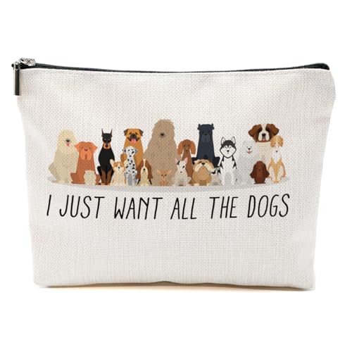 Cartoon Dog Makeup Bag for Women, Portable Cosmetic Bag Travel Organizer, Cute Dogs Makeup Pouch Toiletry Accessories, Dog Lover Gifts for Women Friends, Birthday Christmas Gift - color: Multicolor 1424