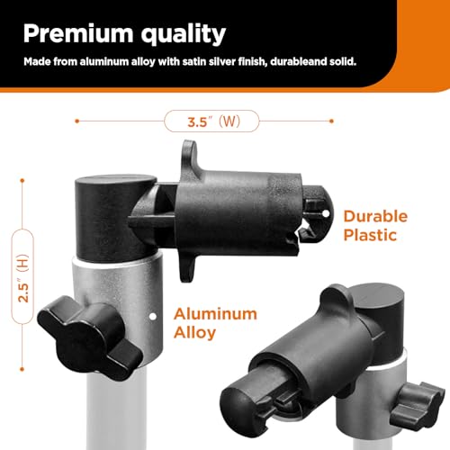 3 Pack Reflector Holder Backdrop Clamp, Sturdy Aluminum Alloy Photography Reflector Disc Holding Positioning Clamp Mount Adapter for Light Stand with 5/8" Stud - size: 3-Pack