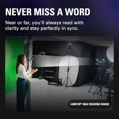 Elgato Prompter XL, Full-Sized Teleprompter, Removable | 15.6-inch detachable Full HD display, Doubles as conferencing monitor, Fits DSLR, mirrorless, studio cameras, USB-C 3.2 - style: Prompter XL