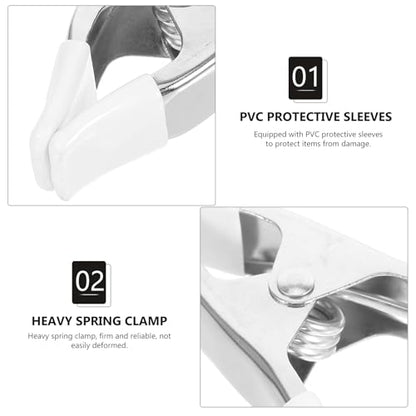 jojofuny 3Pcs Heavy Duty Spring Clamps for Backdrop Stand Photography Background Clips 3.93 X 2.95 X 0.78 in Spring Clips for Home Decoration and Photo Studio
