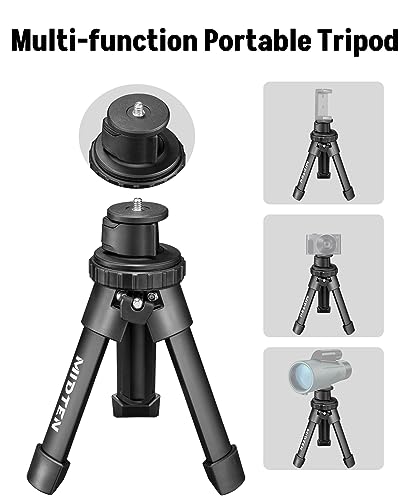 MidTen Portable Shooting Rest Tripod Rifle Stand for Range - Lightweight Bench Rest with 360 Rotate V Yoke Holder - size: 7.5-15''